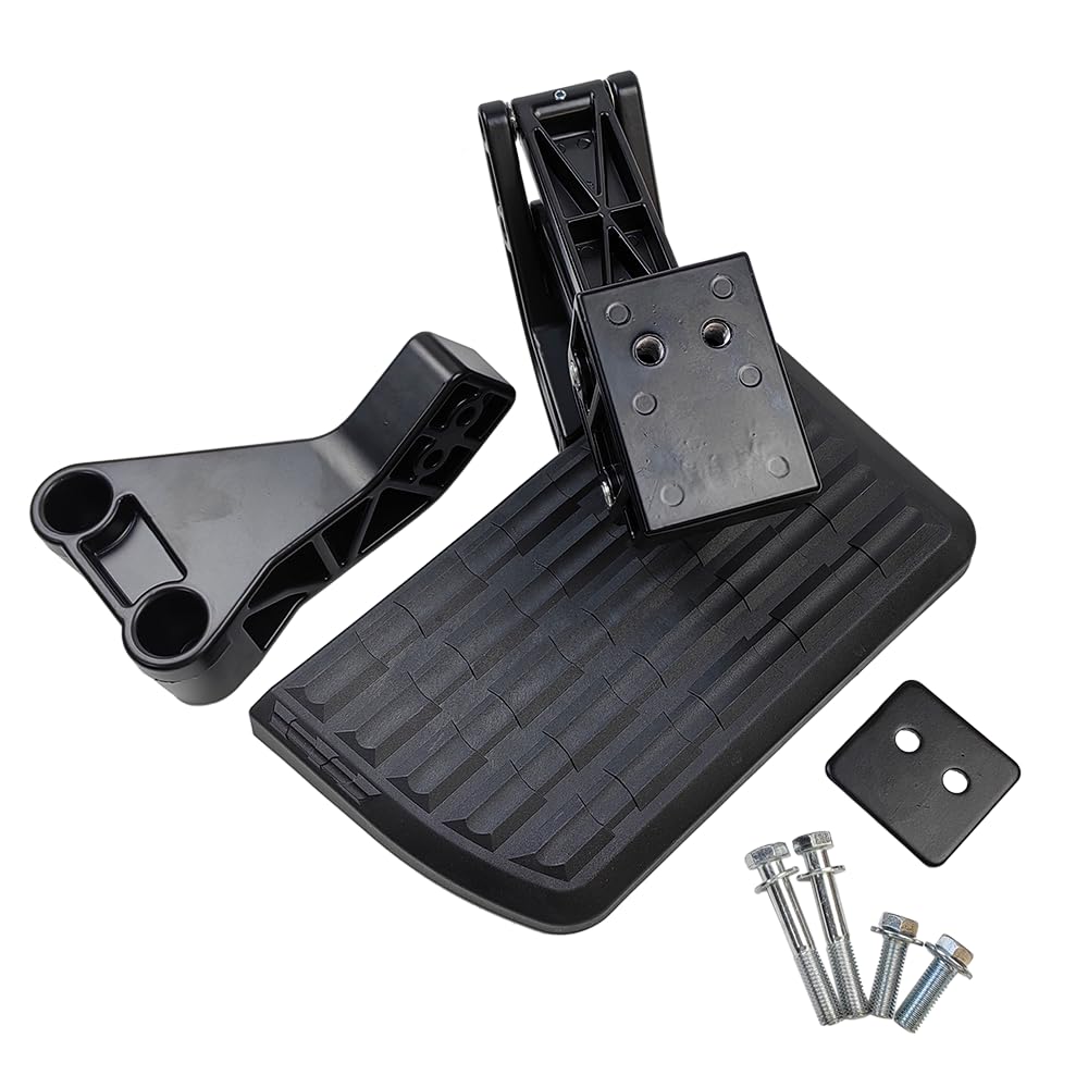 Retractable Rear Bed Step for Dodge Ram 1500/2500/3500 Classic 2009-2018 - Folding Truck Bumper Tailgate Step (Excludes Dual Exhaust & EcoDiesel) | OE# 75306-01A | Easy Access to Truck Bed for Loading & Unloading