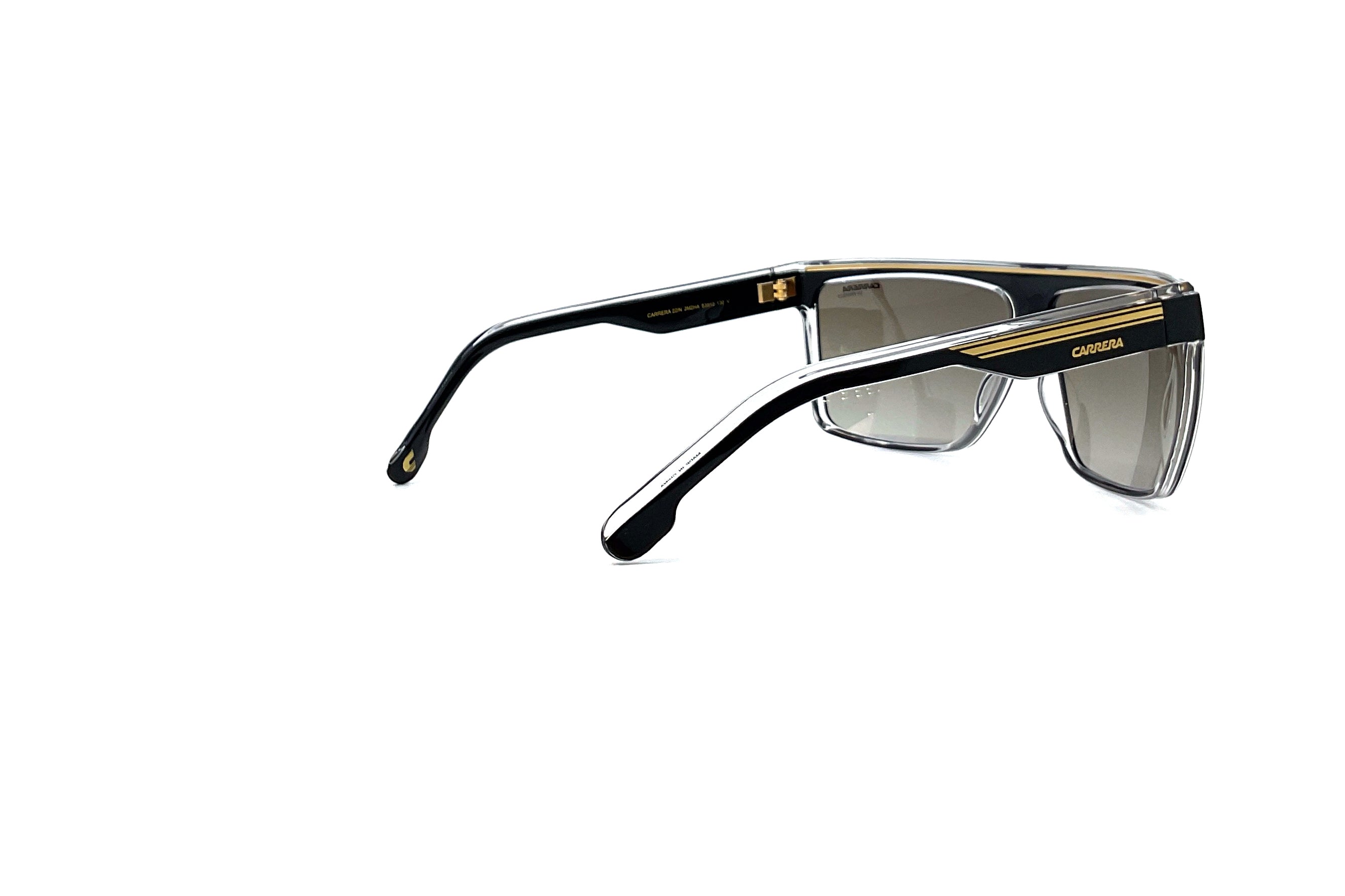 Carrera 22/S Black Gold Sunglasses - Polarized UV Protection for Men & Women - Perfect for Driving, Running, and Outdoor Activities