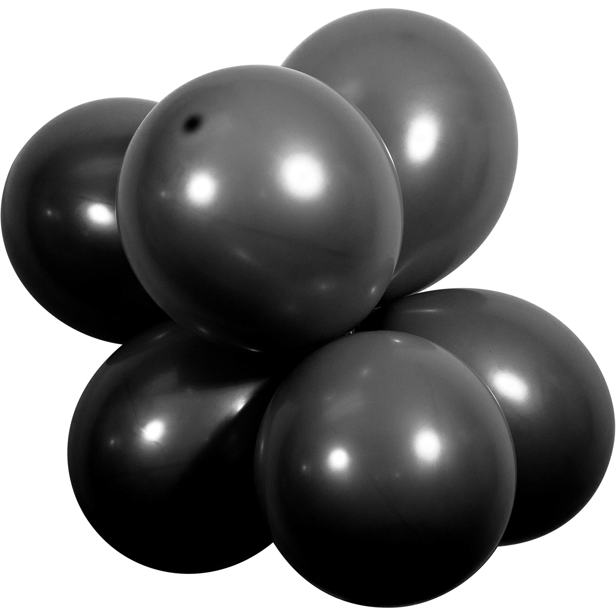 12 Inch Black Velvet Latex Balloons for Party Decorations - Creative Converting Premium Quality Balloons for Birthday, Wedding & Special Events