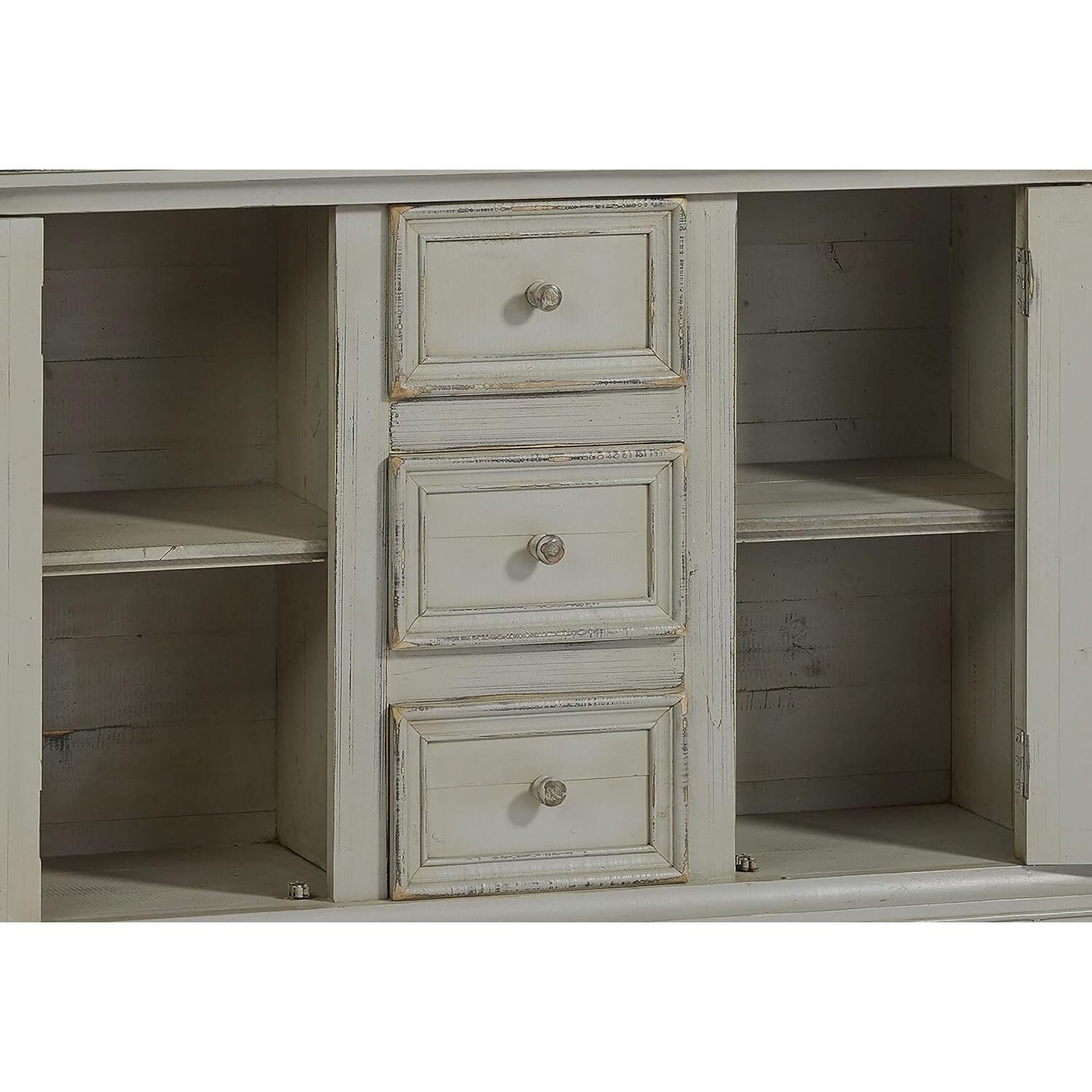Progressive Furniture Rory Accent Credenza Console Table in Gray - Stylish Entryway & Living Room Storage Solution