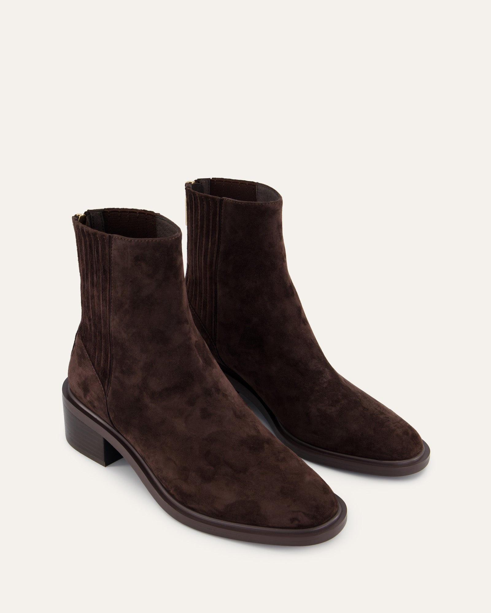 Mason Flat Ankle Boots for Women - Bitter Chocolate Suede Leather Casual Shoes | Perfect for Fall, Winter & Everyday Outfits