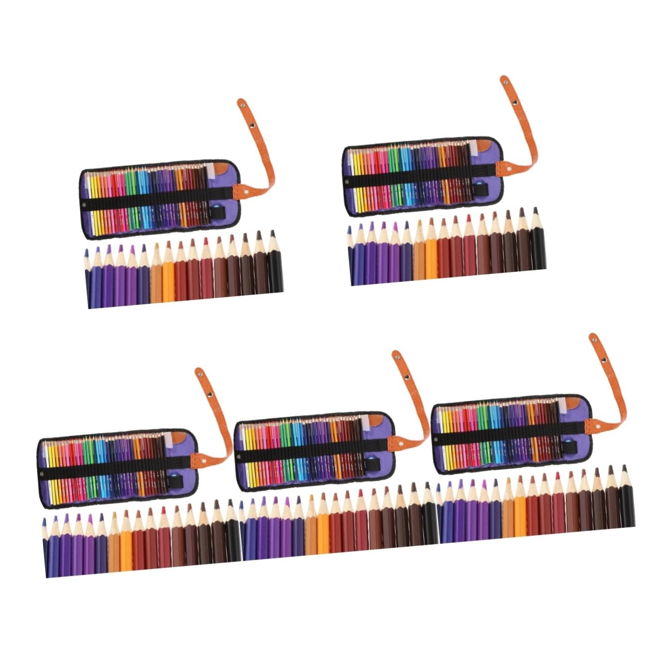 SEWACC 5 Sets Watercolor Colored Pencils - Vibrant Rainbow Drawing Pencils for Artists & Kids | Perfect for Sketching, Coloring Books, DIY Crafts & Polyester Fabric Painting