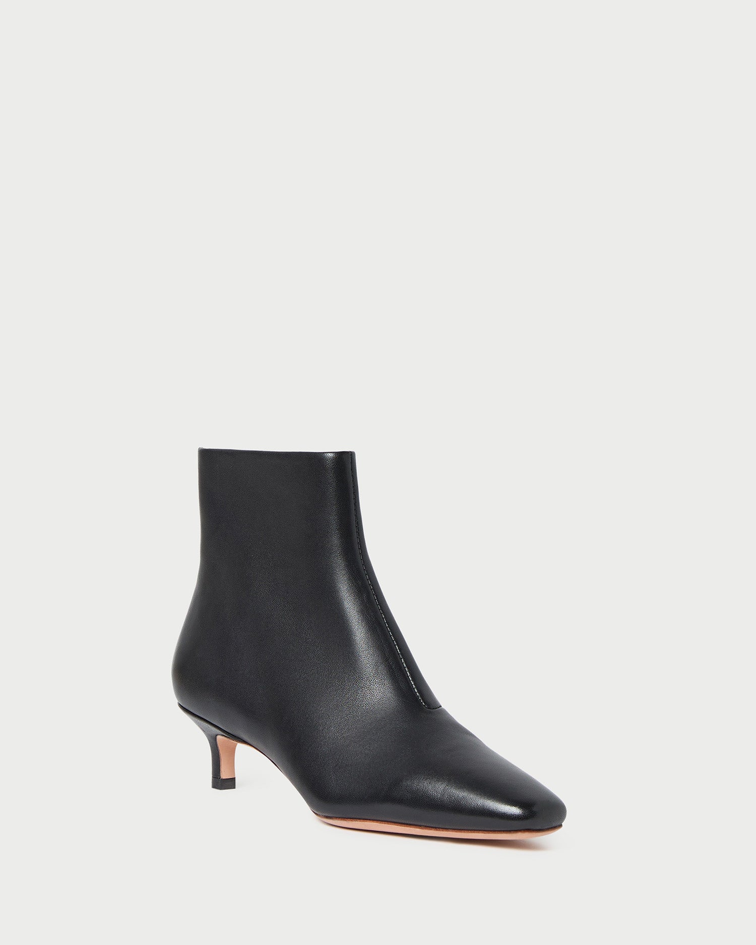 Marcella Black Leather Ankle Boots for Women - Stylish & Comfortable Chunky Heel Booties - Perfect for Fall, Winter & Casual Outfits