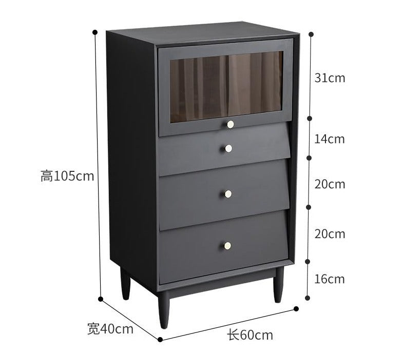 NOLAN Solid Pine Wood Chest of Drawers - 5 Drawer Dresser Cabinet for Bedroom, Living Room & Office - Rustic Wooden Storage Furniture for Clothes, Linens & Home Organization