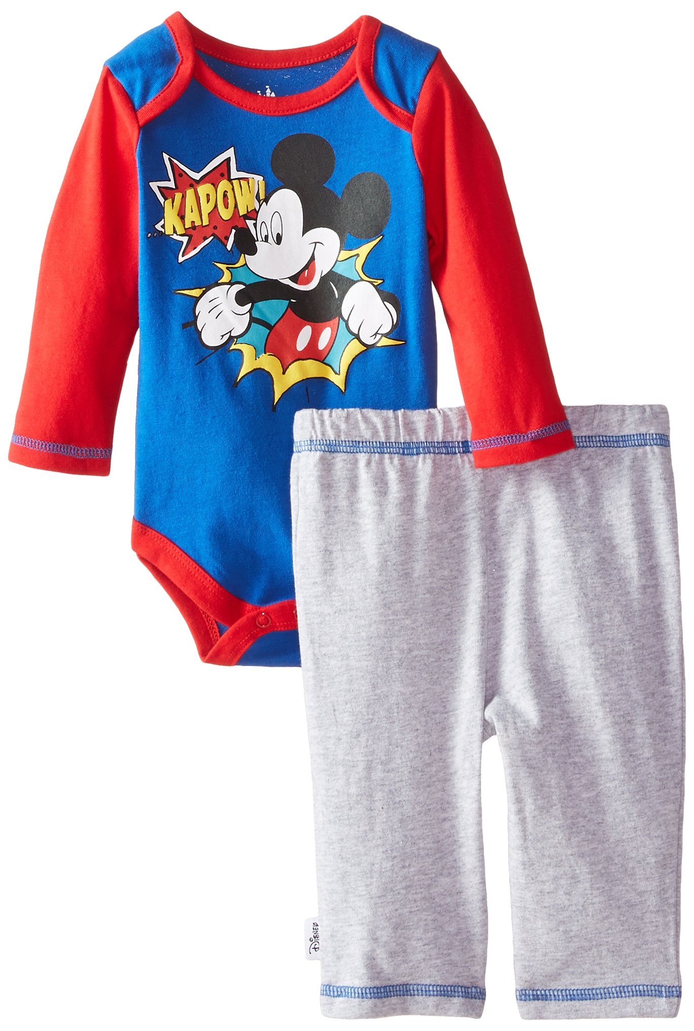 Disney Baby Boys' Mickey Creeper & Pant Set - Playtime Outfit