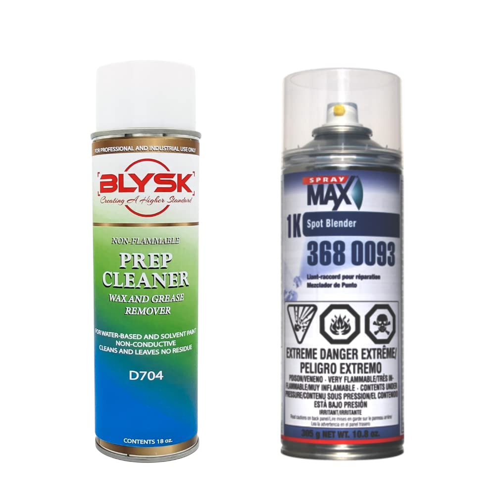 Spray Max 1K Spot Blender Kit - Professional Automotive Paint Blender for Seamless Color Transitions | Includes Prep Cleaner & Wax/Grease Remover | Perfect for Car Touch-Ups, DIY Auto Body Repairs & Professional Paint Jobs