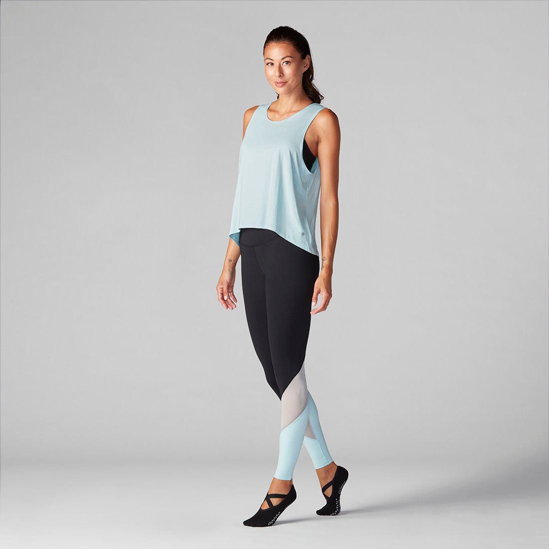 Tavi Noir High Waisted Block Tight - Slimming Yoga Pants for Women, Comfortable Workout Leggings for Gym, Running & Everyday Wear