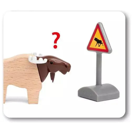 Brio Nordic Wooden Animal Toy Set - 12 Piece Forest Animal Figures for Kids | Perfect for Imaginative Play, Educational Learning & Toddler Gift Ideas