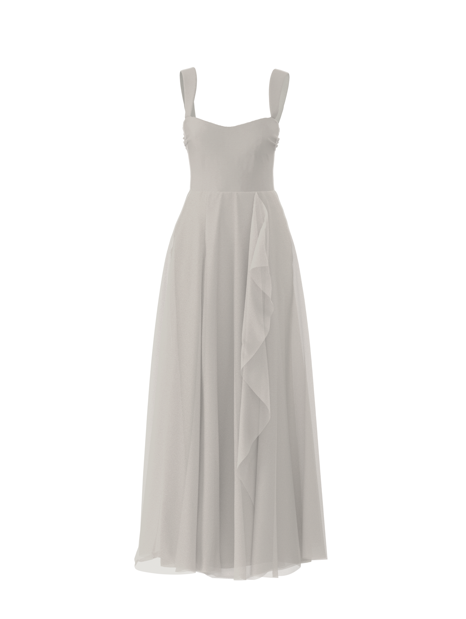 Alexis Women's Bodice & Jaycie Skirt Set - Elegant Dove Color Outfit for Parties, Weddings & Special Occasions