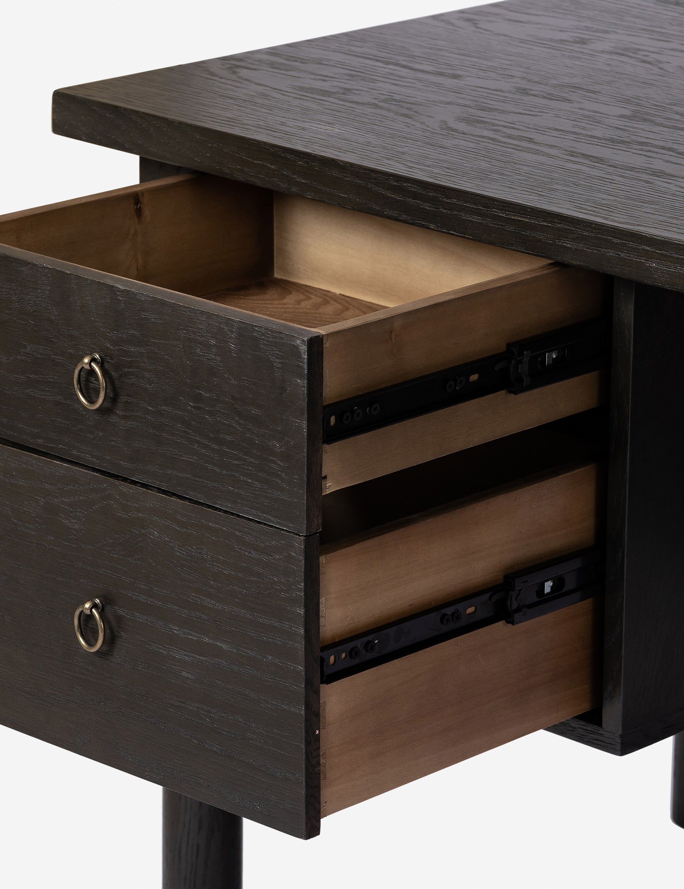 Amryn Desk - Modern Home Office Desk with Storage, Ergonomic Study Writing Table for Small Spaces | Perfect for Remote Work, Online Classes & Home Office Setup