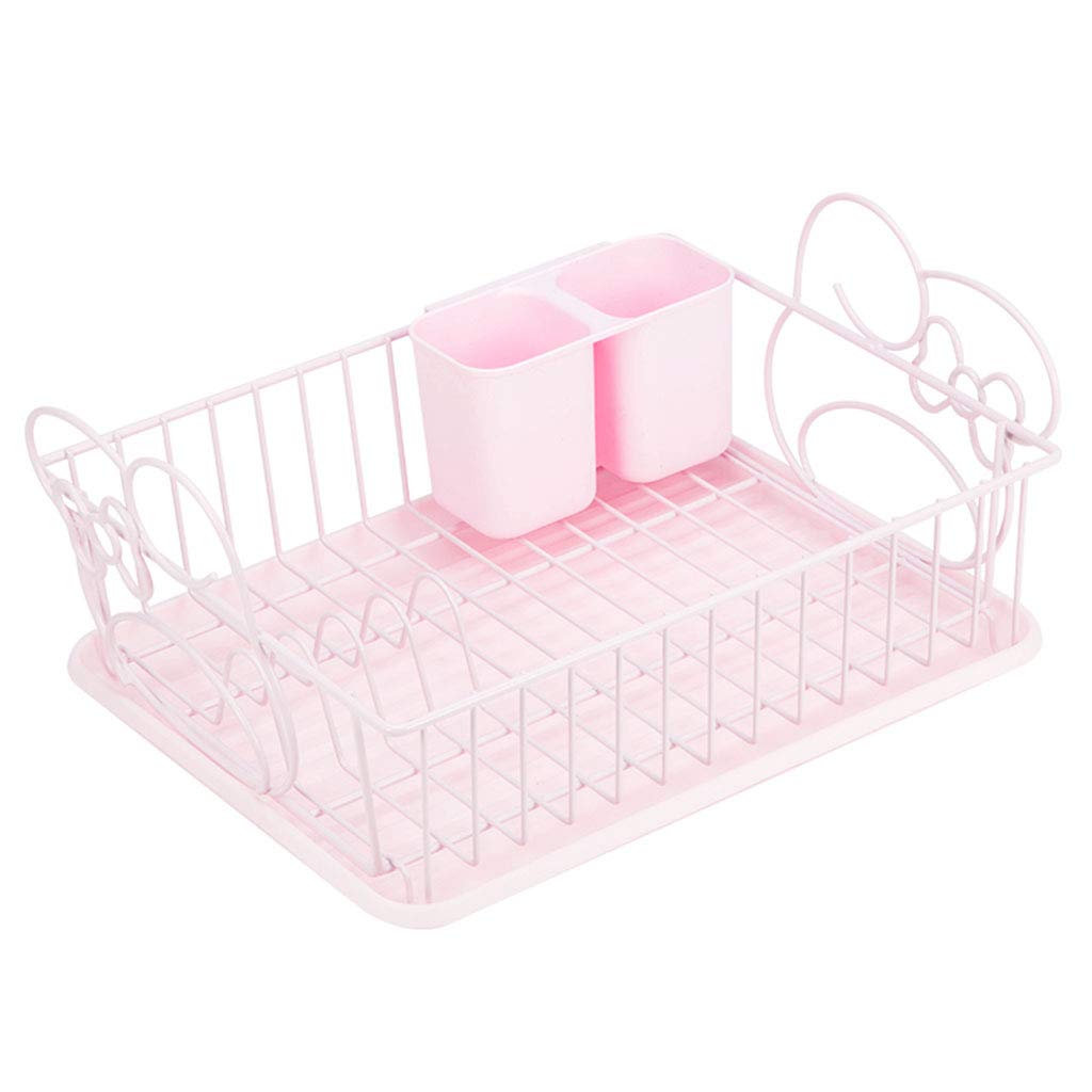 Stainless Steel Dish Drying Rack for Kitchen Countertop - Space Saving Plate, Cup, Utensil Holder with Drain Board - Perfect for Small Kitchen, Dishwasher Storage & Countertop Organization