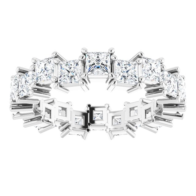 3.60 Carat Princess Cut Diamond Eternity Band Ring for Women - Perfect for Weddings, Anniversaries & Special Occasions