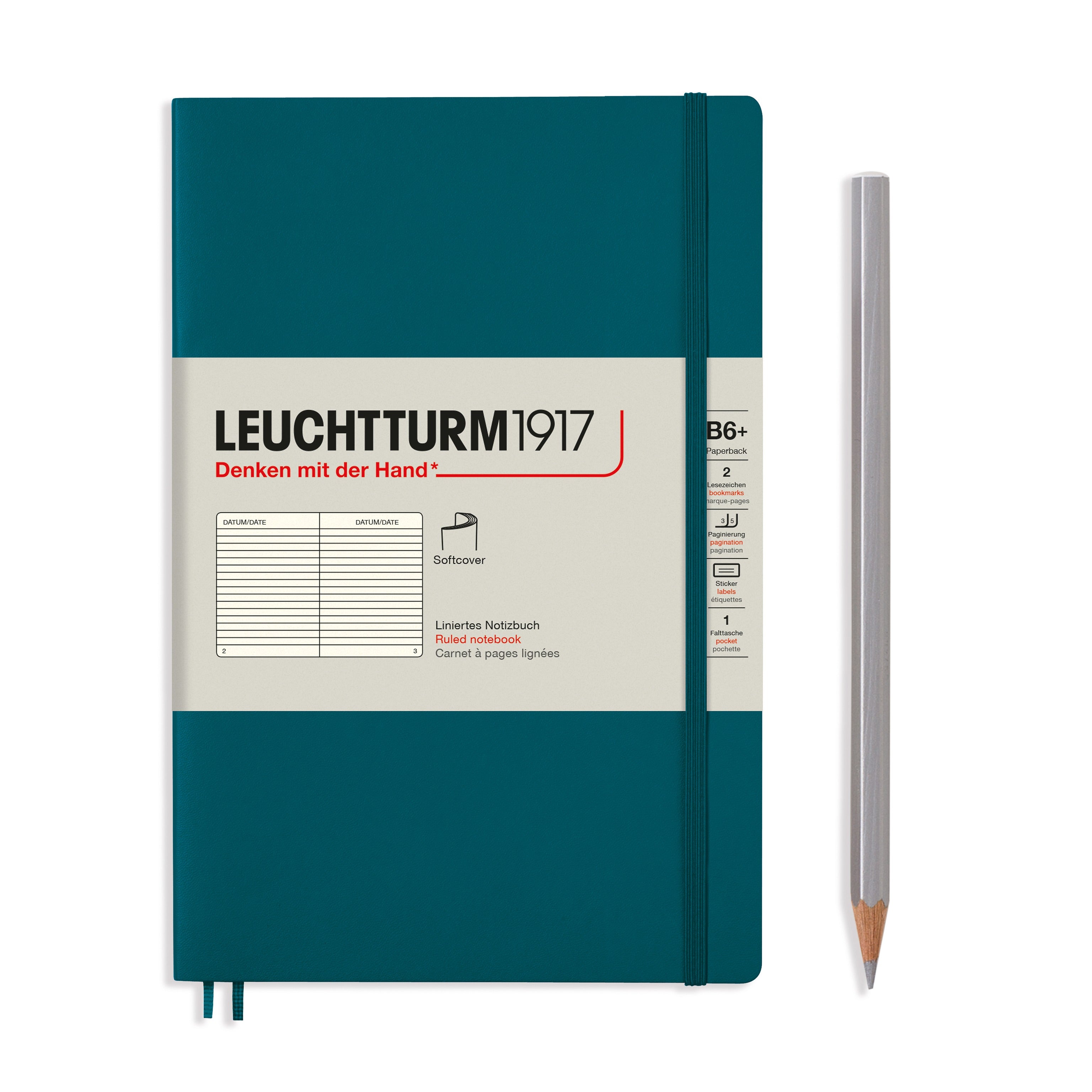 Leuchtturm B6+ Softcover Notebook - Premium Lined Journal for Writing, Note Taking & Sketching - Perfect for Students, Professionals & Artists