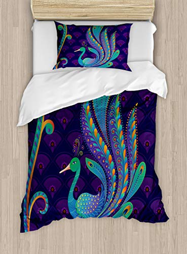 Purple Green and Blue