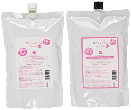 Nanoamino Shampoo Refill RM-RO Rose 1000ml | Japanese Hair Treatment for Damaged Hair | Deep Moisturizing & Repair | Suitable for Daily Use at Home & Salon
