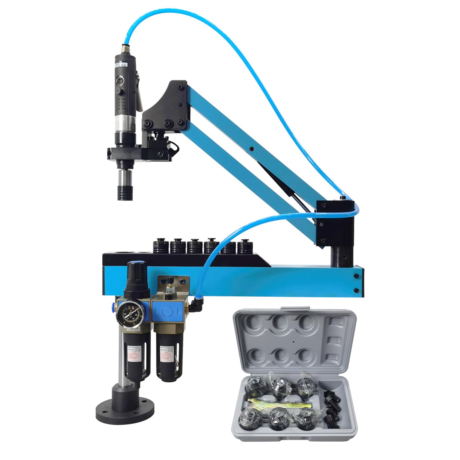 M3-M12 Pneumatic Tapping Machine 400RPM - 360° Universal Air Tapping Tool for Metal, Wood & Mold Work | Factory, Workshop & DIY Projects