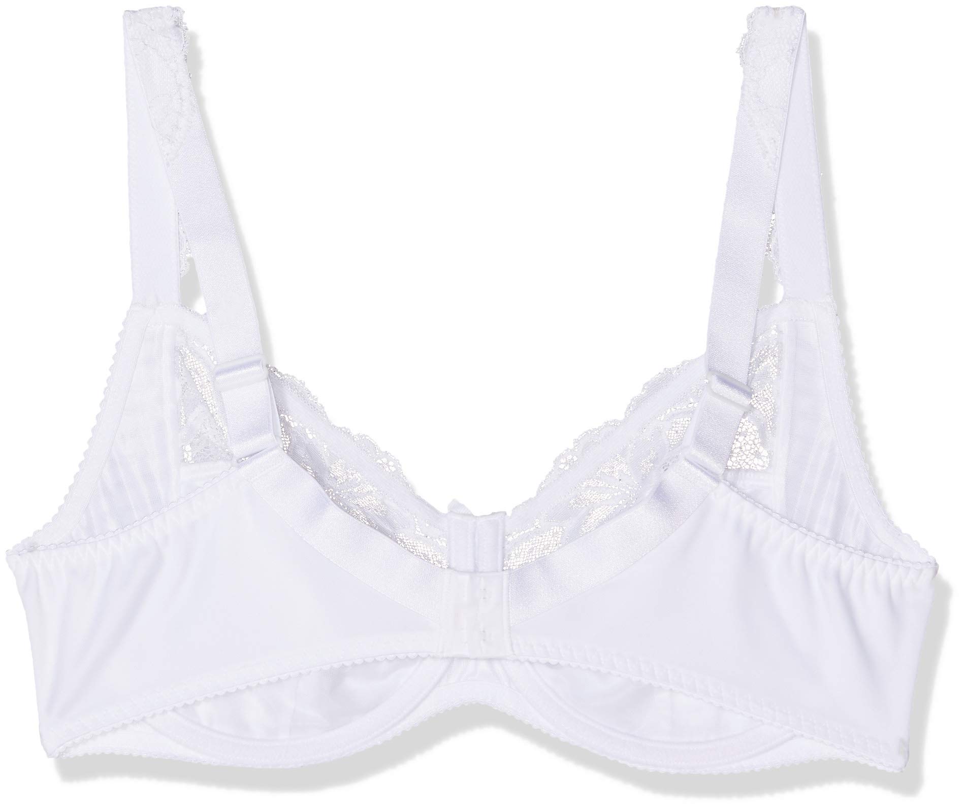 PrimaDonna Madison Full Coverage Side Support Bra 34F - White | Comfortable Underwire Bra for Plus Size Women | Perfect for Everyday Wear & Special Occasions