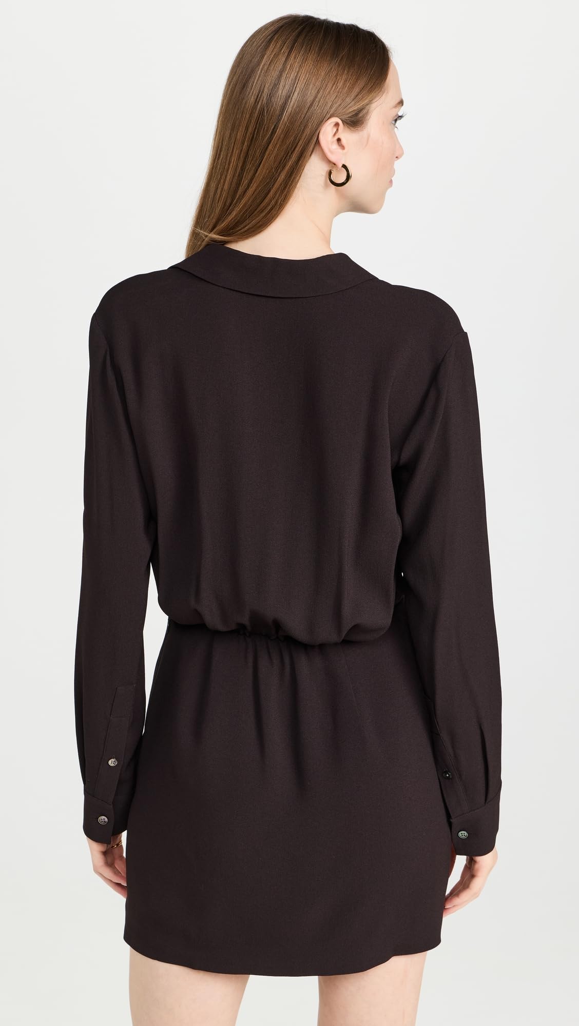 Theory Wrap Mini Shirt Dress for Women - Office & Date Night Outfit
