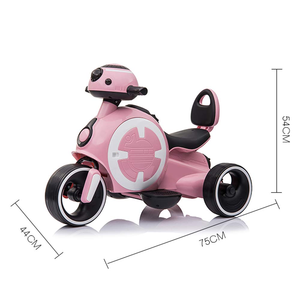 **Kids Electric Motorcycle Ride-On Toy with LED Lights - Red 12V Battery-Powered Tricycle for Boys & Girls Ages 1-4 Years - Outdoor & Indoor Play Vehicle for Birthday Gifts & Backyard Fun**