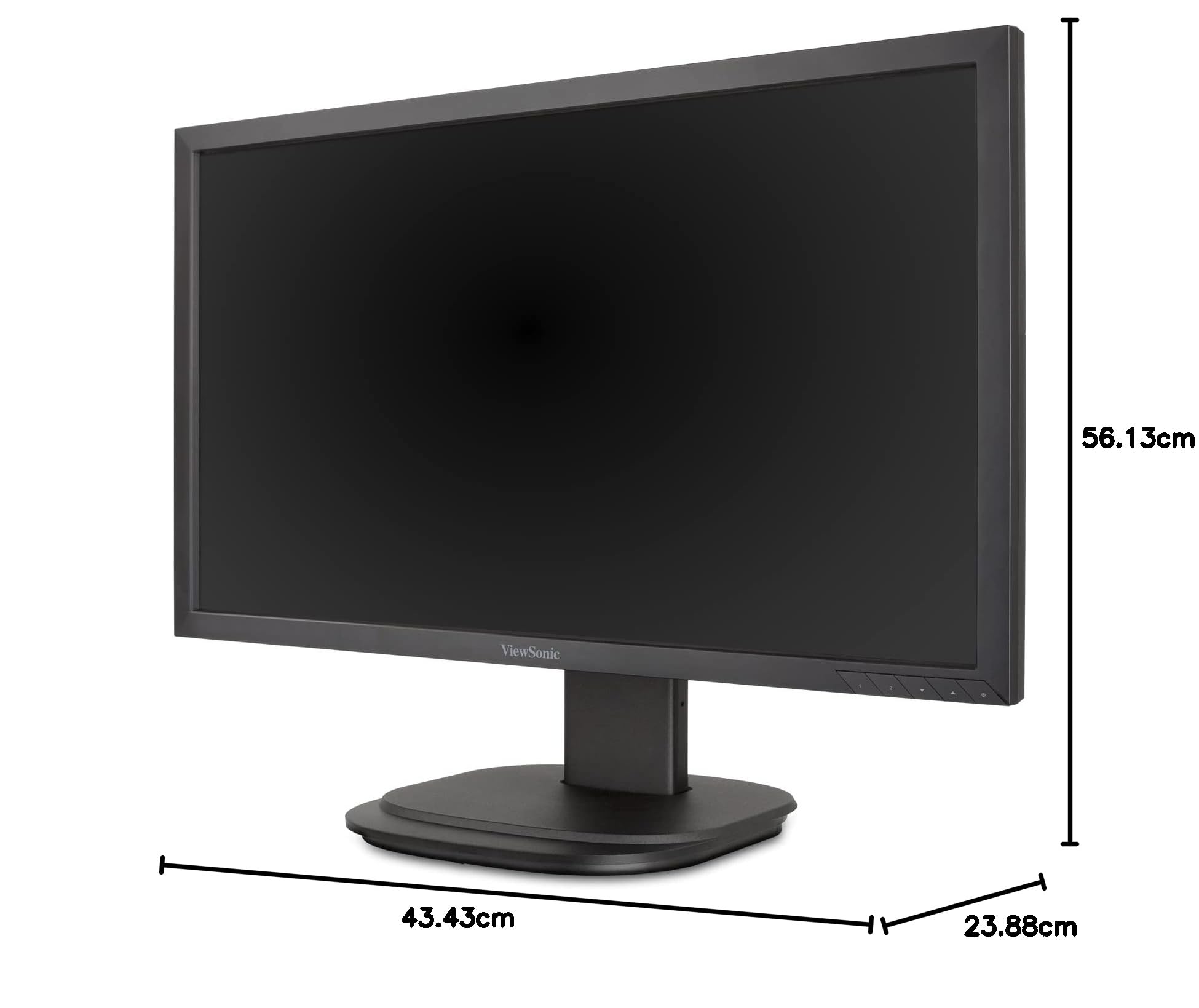 ViewSonic VG2439smh-2 24-inch Full HD Ergonomic Monitor with MVA Panel, 5ms Response Time, VGA/HDMI/DisplayPort/USB Ports & Built-in Speakers - Ideal for Home Office, Gaming, and Professional Workstations