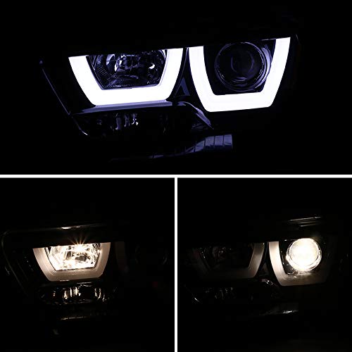 2011-2014 Dodge Charger LED Projector Headlights - Clear Lens with Black Bezel & DRL - High Performance Replacement Headlights for Enhanced Night Driving & Off-Road Adventures