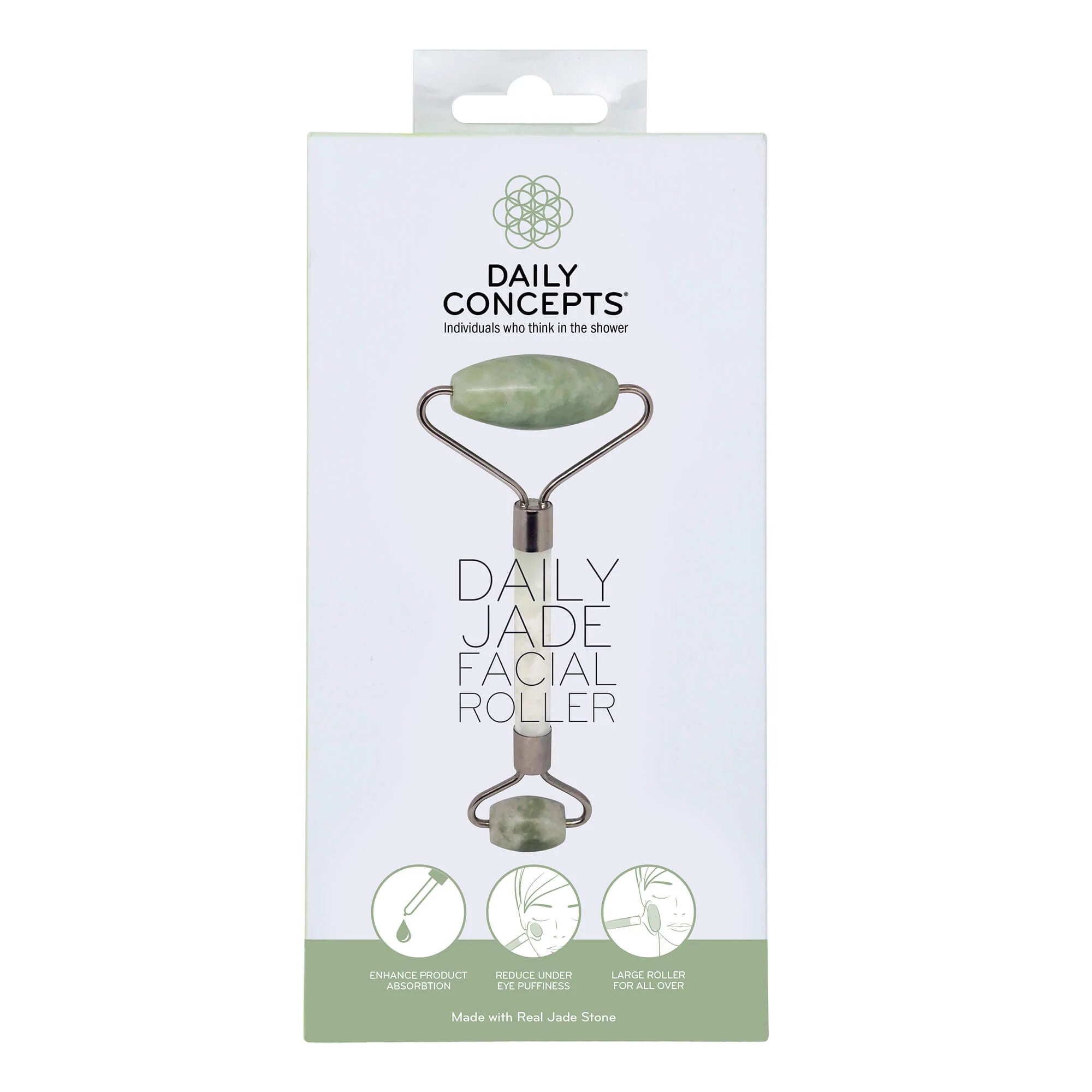 Premium Jade Facial Roller Set - Natural Stone Gua Sha & Massage Tool for Glowing Skin | At-Home Spa, Skincare Routine & Relaxation Therapy
