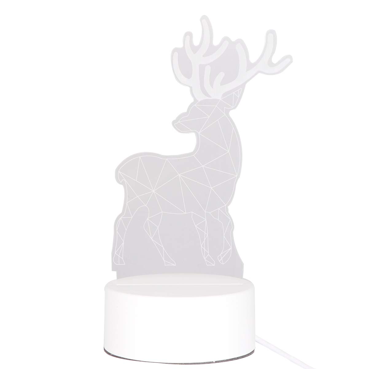 Amosfun Christmas LED Night Light Lamp - 1PC Holiday Figurine Decor with Warm Glow for Bedroom, Nursery, Kids Room - Perfect for Christmas Decor, Bedside Table, Child's Night Light & Seasonal Home Decoration
