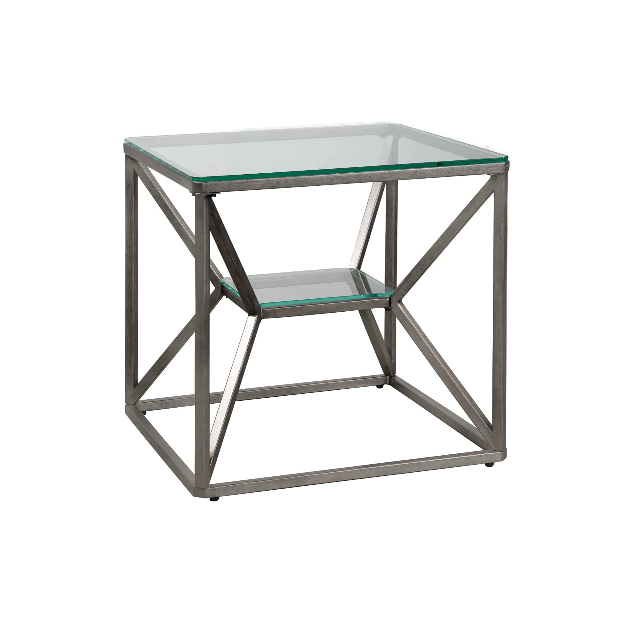 Ergode Ontario End Table - Modern Nightstand with Storage Shelf for Bedroom, Living Room & Office - Stylish Small Side Table for Home Decor