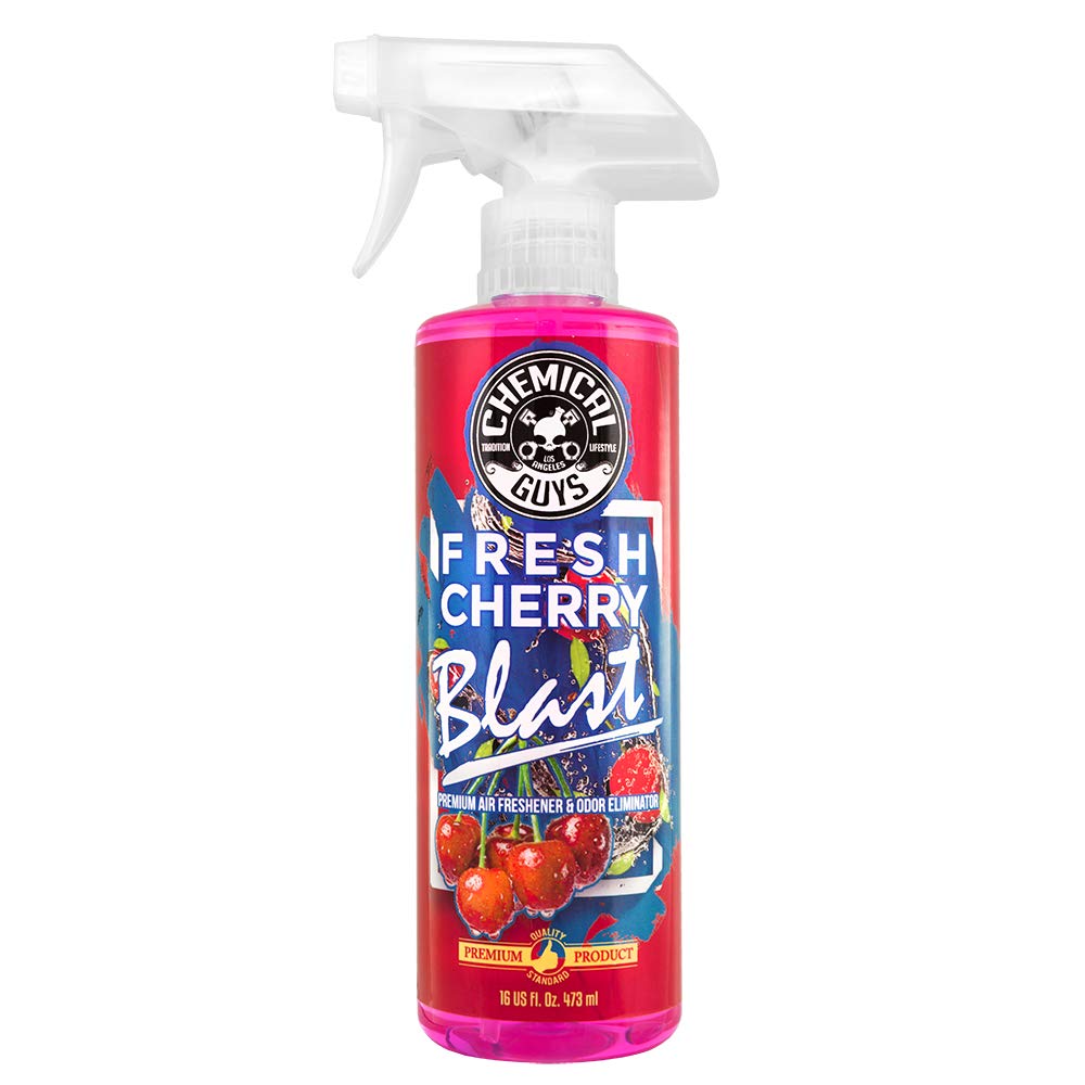 Chemical Guys AIR22816 Premium Air Freshener & Odor Eliminator - Fresh Cherry Blast Scent, 16 fl. oz | Car, Home & Office Air Freshener for Long-Lasting Fragrance