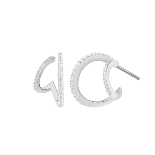 Illusion Earrings-White Gold