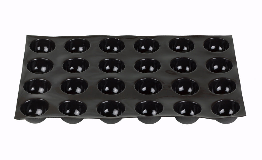 Flexipan Half Sphere Silicone Baking Mold - 24 Cavities for Perfect Cake, Chocolate & Desserts | Ideal for Home Bakers & Professional Chefs