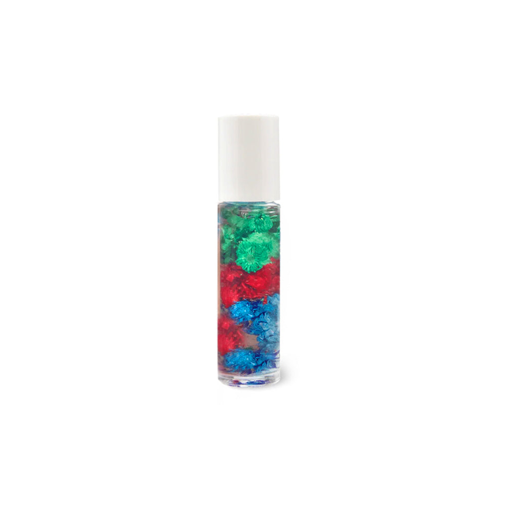 Blossom Mini Roll On Lip Gloss - 3 Pack Clear Lip Gloss for Moisturizing & Shine - Perfect for Daily Use, Parties & Makeup Touch Ups