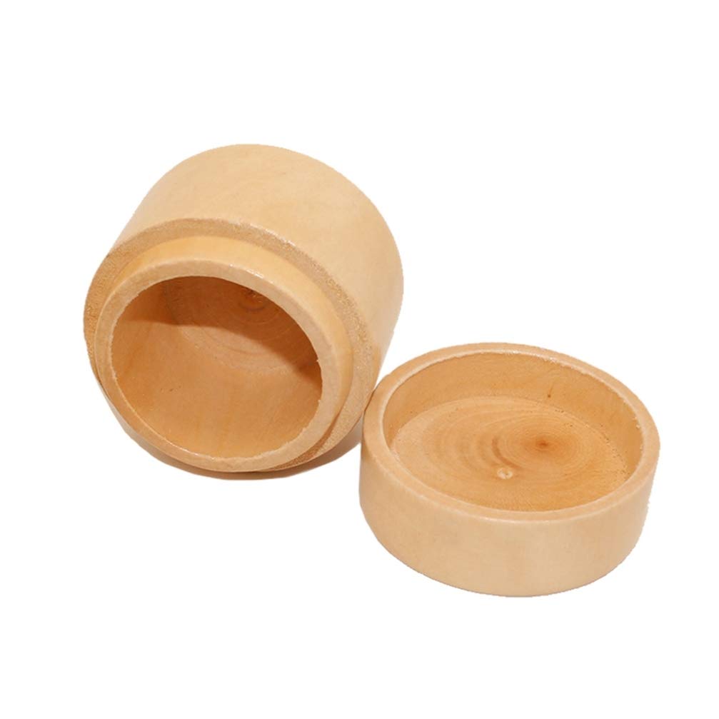 MAGICLULU Wooden Ring Box for Men - Natural Unfinished Round Engagement Ring Storage Box - Perfect for Wedding, Anniversary & Proposal Jewelry Gift (1pc) - Great for Ring Presentation, Proposal Moments & Jewelry Organization