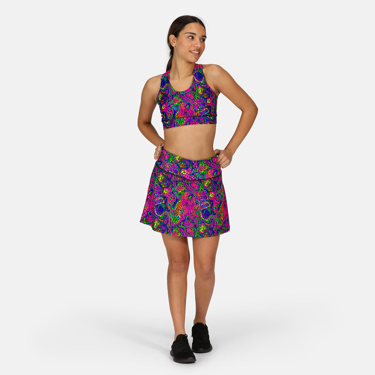 Celestial Skort - Women's High Waist Tennis Skirt with Pockets for Running, Yoga & Workout - Comfortable Athletic Skirt for Sports & Casual Wear