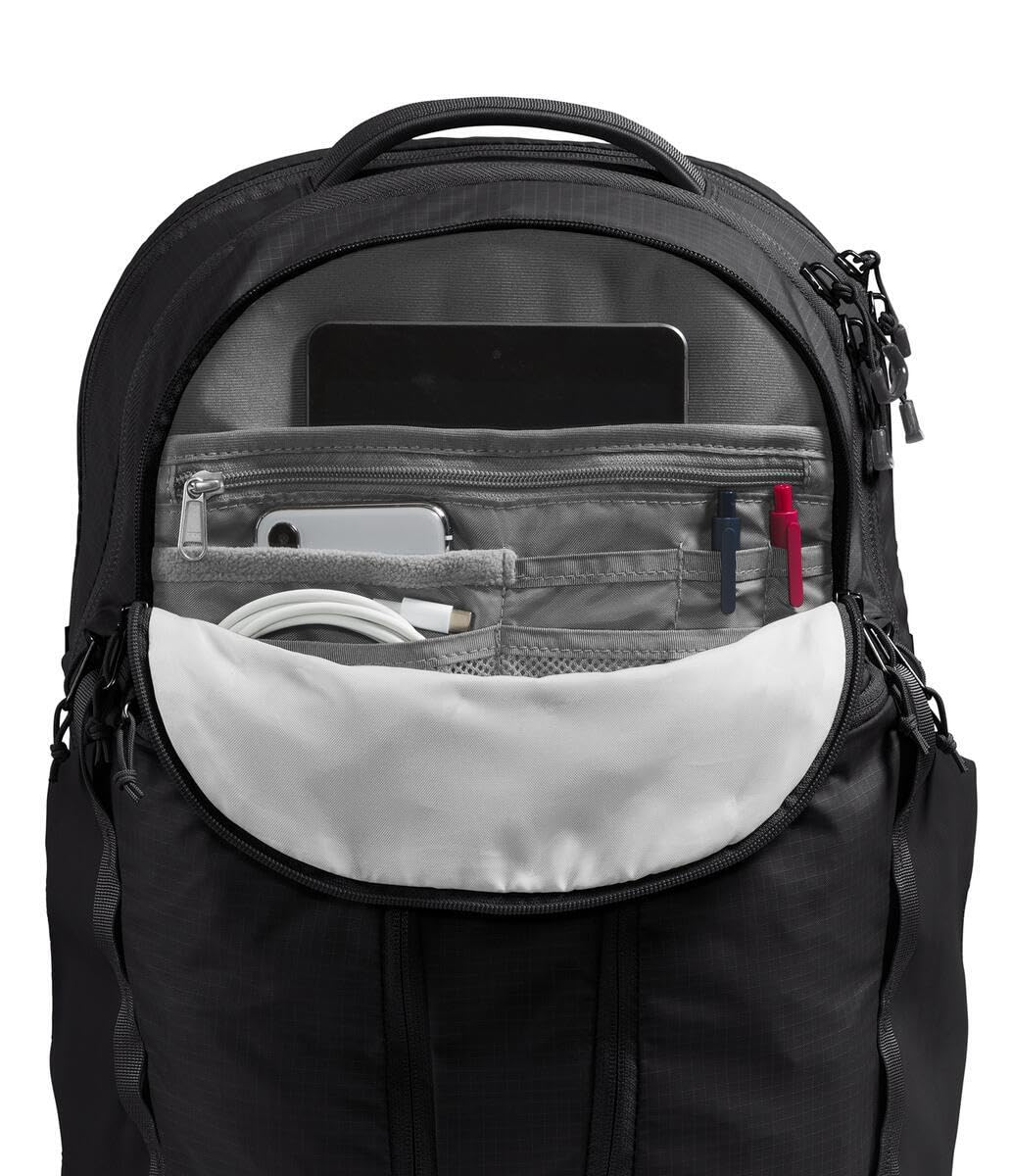 THE NORTH FACE Women's Surge Commuter Laptop Backpack - PFAS Free, Water-Resistant, TNF Black/TNF Black-NPF, One Size - Perfect for Work, Travel & School