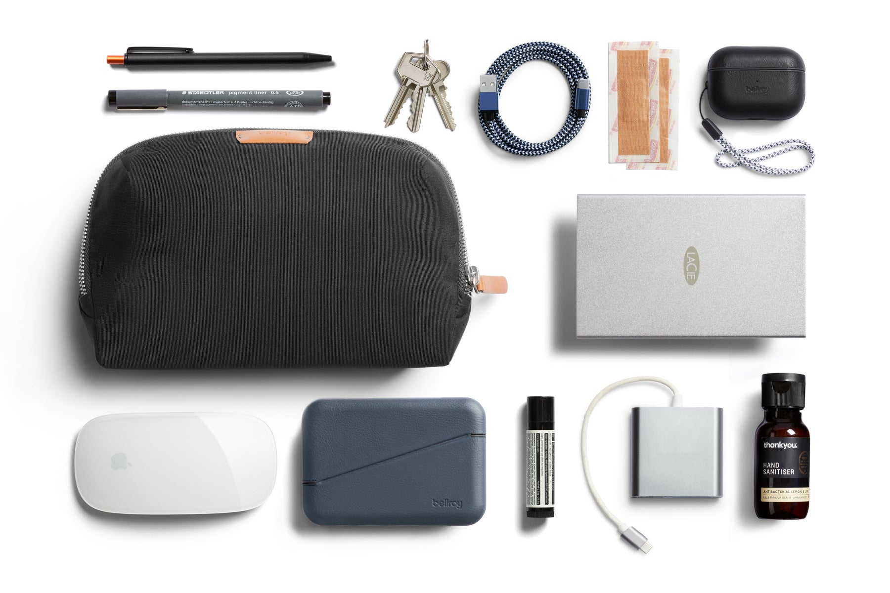 Bellroy Premium Leather Desk Organizer - Stylish & Functional Office Desk Caddy for Pens, Notebooks & Accessories | Perfect Home Office & Workspace Organization