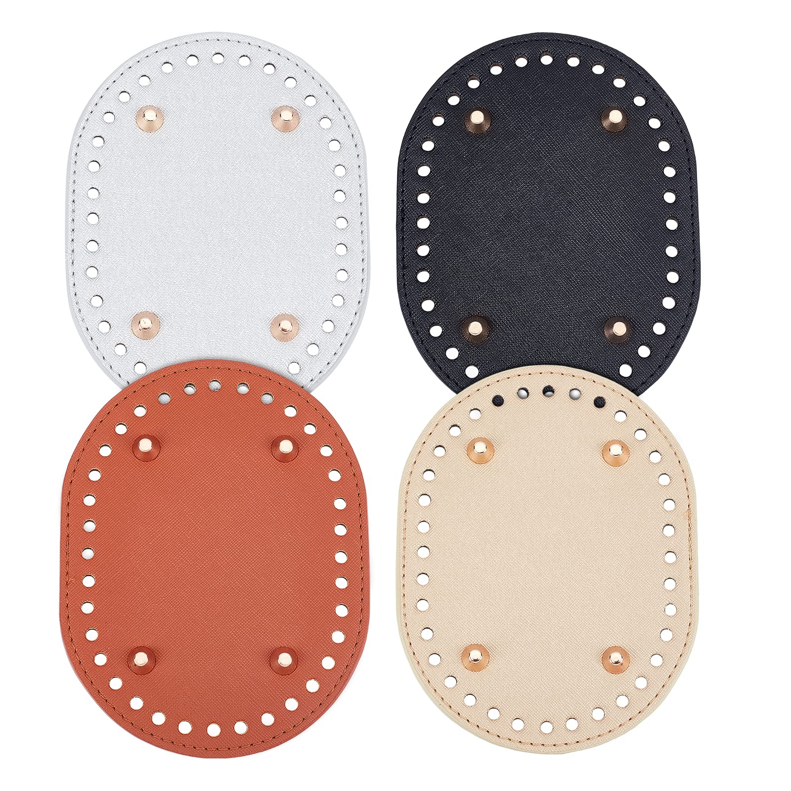 PH PandaHall 4-Piece Crochet Bag Base Set - 5.7