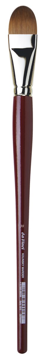 Premium da Vinci Oil & Acrylic Paint Brush Set - Kolinsky Red Sable Filbert Brush Size 30 (1815-30) - Ideal for Professional Artists, Canvas Painting & Fine Art Techniques