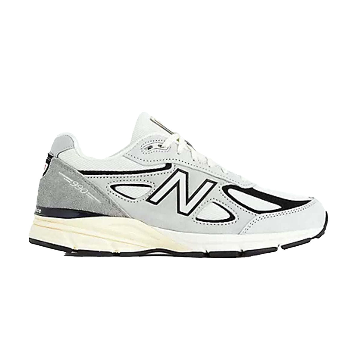 New Balance 990v4 Running Shoes for Men - Grey/Black | Comfortable & Durable Sneakers for Walking, Jogging & Everyday Wear in USA