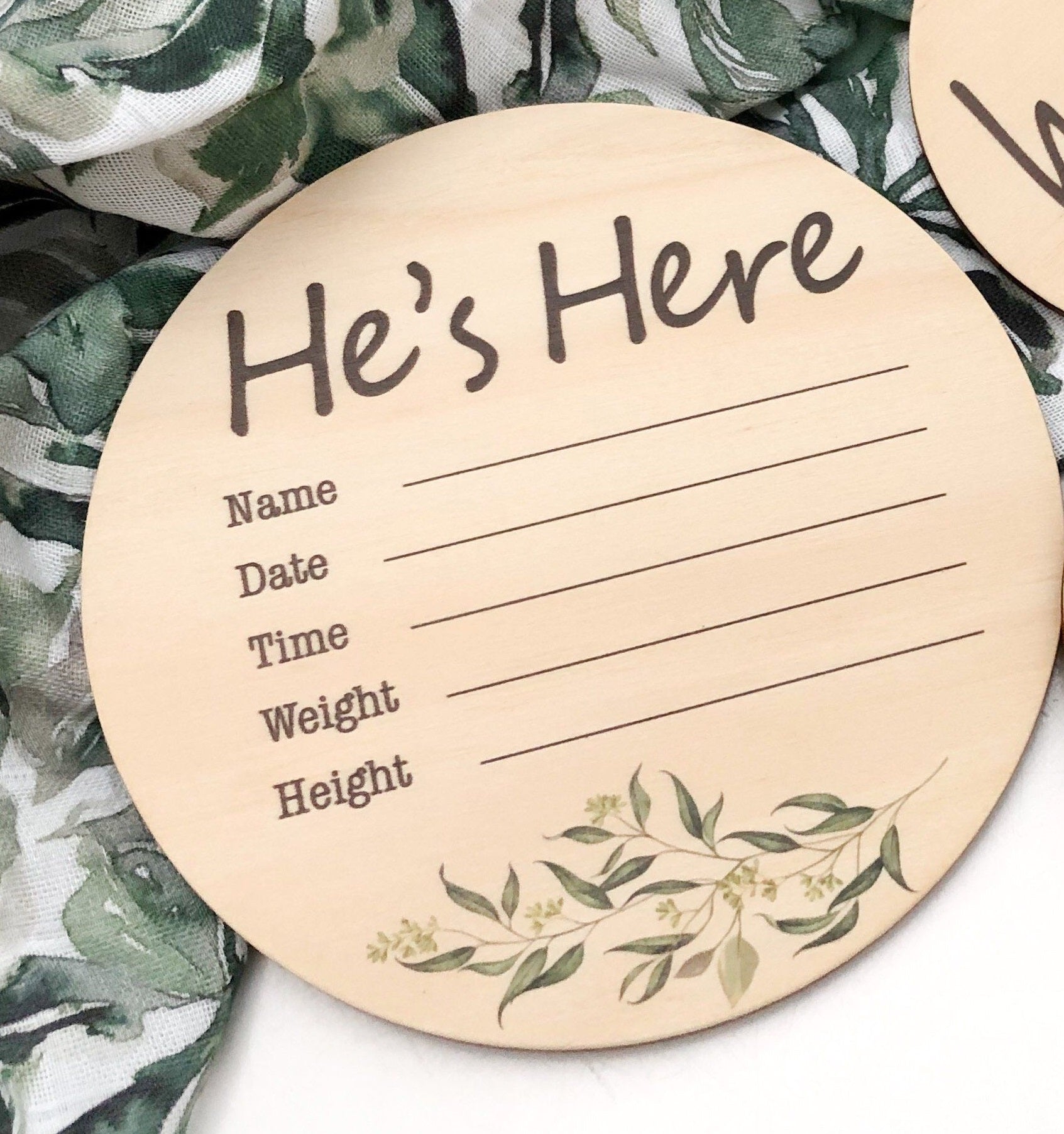 Personalized Baby Boy Milestone Plaques - Handcrafted Wooden Announcement Signs for Monthly Photo Shoots, Nursery Decor & First Birthday Party Decorations