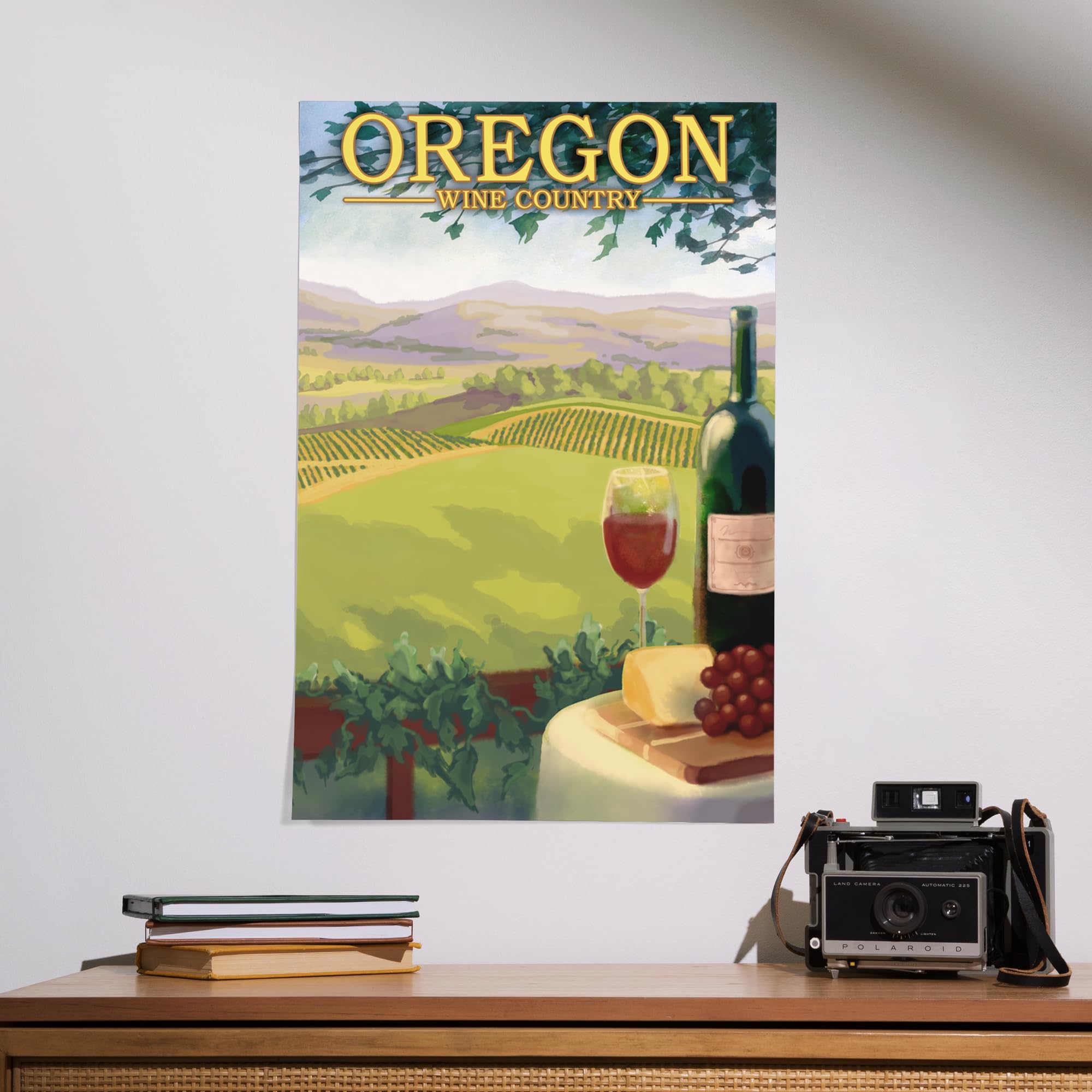 Lantern Press 16x24 Inch Giclee Art Print - Oregon Wine Country Landscape Wall Decor | Perfect for Home, Office & Gift Giving