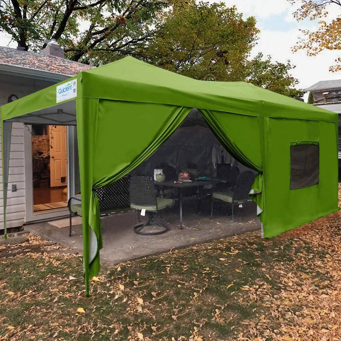 10' x 20' Pop Up Canopy Tent with Removable Side Walls - Waterproof Outdoor Shelter for Parties, Camping & Beach Events