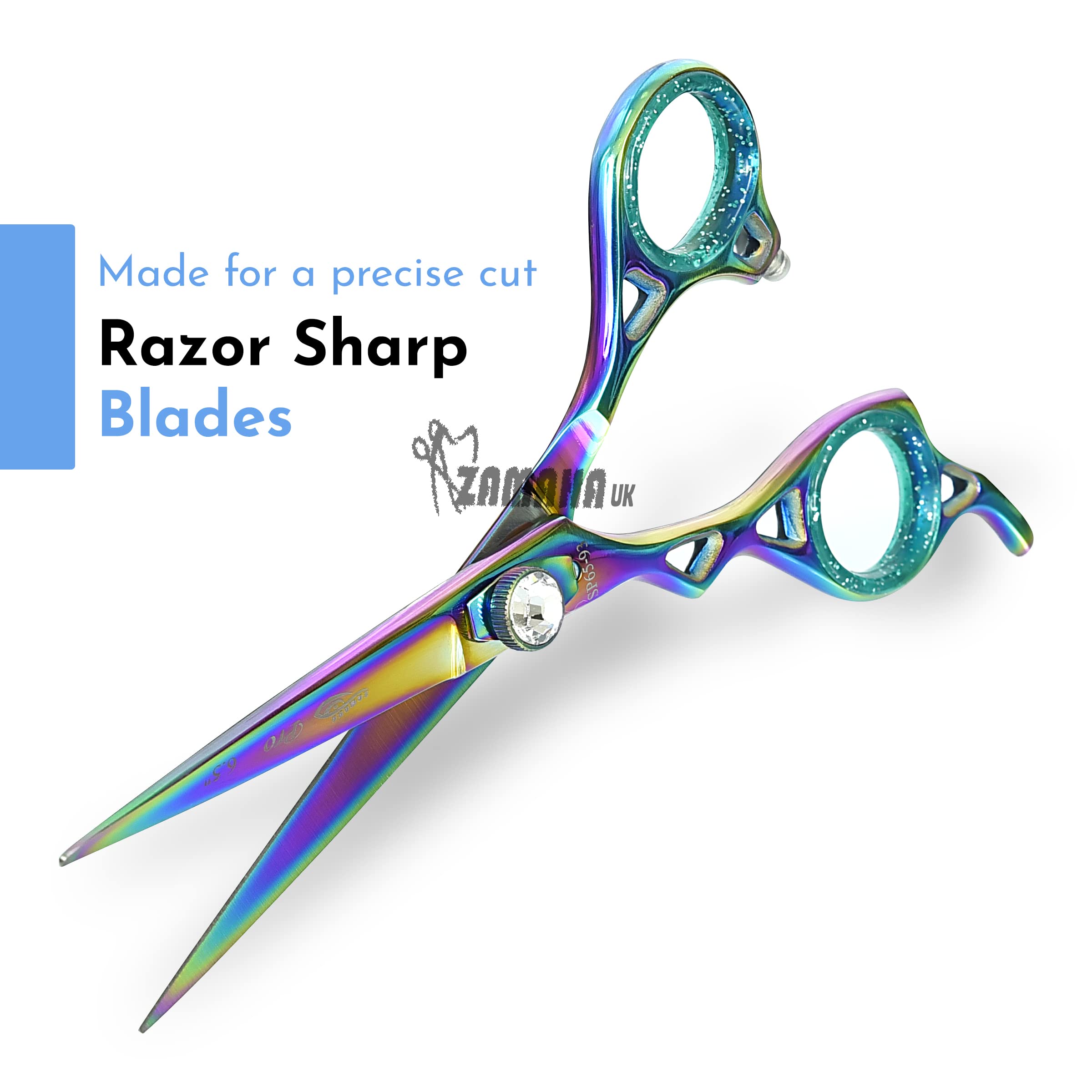 Professional Left-Handed Hair Cutting Scissors Kit - 6.5