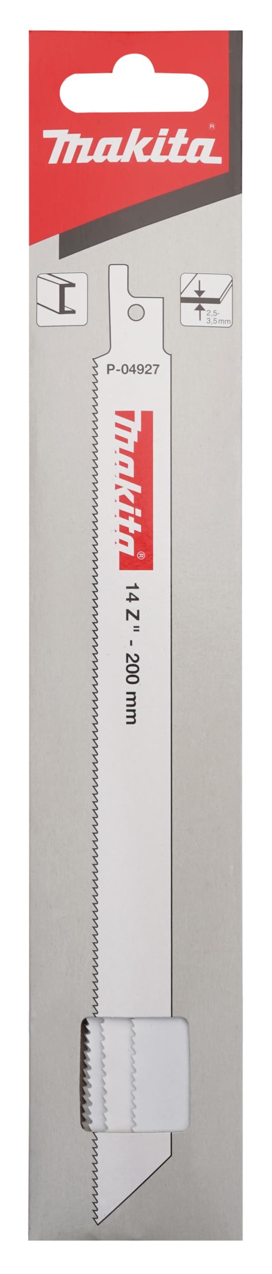 **Makita P-04927 7.87-Inch 14-Teeth Reciprocating Saw Blades (5-Pack) – Stainless Steel & Metal Cutting – Ideal for Demolition, Woodworking & DIY Projects**
