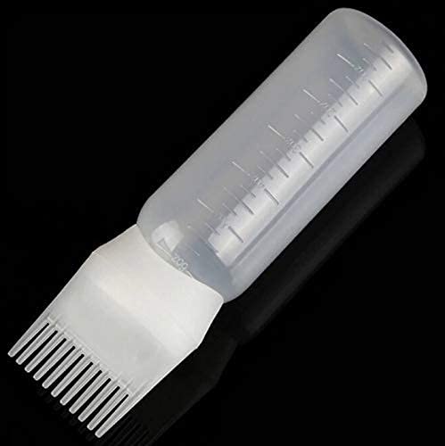 Honest Hair Oil Bottle & Dye Applicator Brush - 120ml Plastic Styling Tool for Hair Coloring & Treatment - Perfect for Salon, Home Use & DIY Hair Care