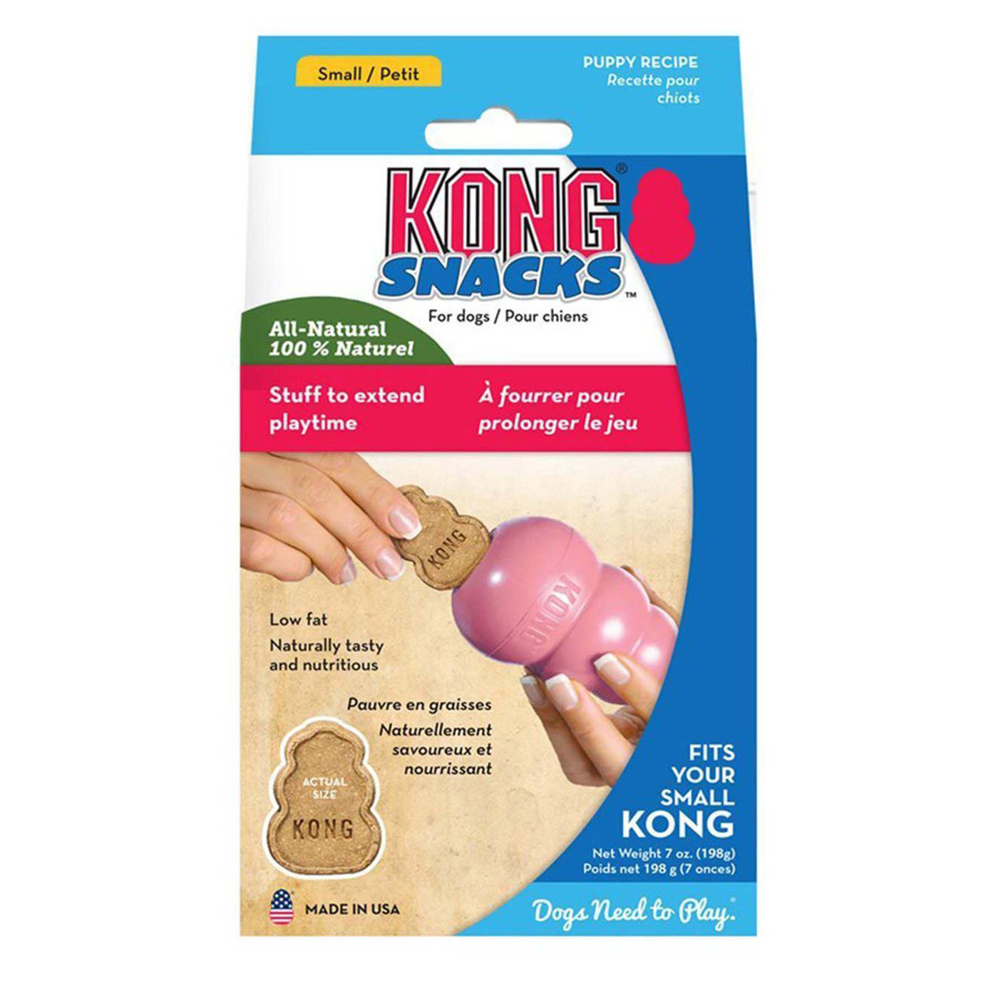 KONG Puppy Snacks - Chicken & Rice Flavor - Healthy Dog Treats for Training & Chewing - Perfect for Small & Medium Breed Puppies