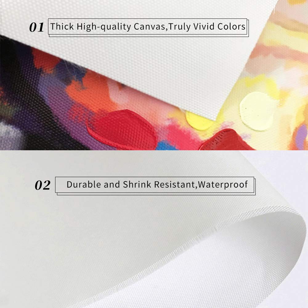 Hilma Af Klint The Swan No. 1 Framed Canvas Wall Art - 24x24 Inch Wood Slim Frame - Modern Abstract Painting for Living Room, Bedroom & Office Decor