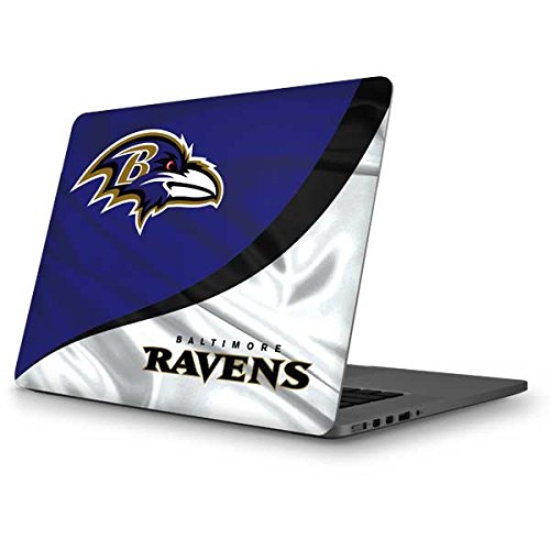 Officially Licensed NFL Baltimore Ravens Laptop Skin Decal for MacBook Pro 13 (2013-2015 Retina Display) | Protective Vinyl Sticker for College, Office & Gaming Setup