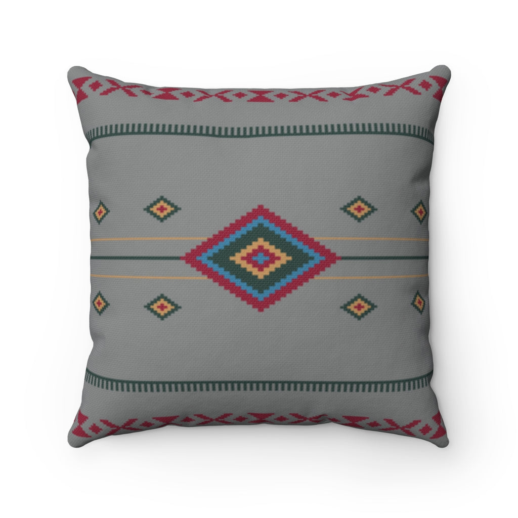 River Frost Spun Polyester Square Throw Pillow - Soft Decorative Accent Cushion for Sofa, Bed & Home Decor