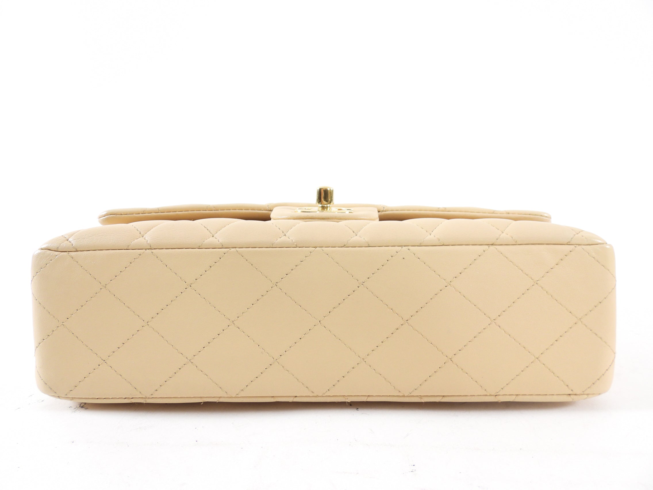 Chanel Beige Matte Lambskin Leather Medium Classic Double Flap Bag - Luxury Designer Handbag for Women, Perfect for Work, Evening Events & Everyday Use
